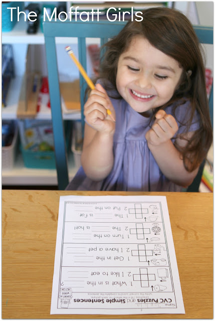 March NO PREP Packet (Kindergarten) in action! Teach basic addition, subtraction, sight words, phonics, letters, handwriting and so much more with the March NO PREP Packet for Kindergarten!
