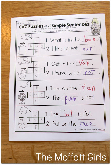March NO PREP Packet (Kindergarten) in action! Teach basic addition, subtraction, sight words, phonics, letters, handwriting and so much more with the March NO PREP Packet for Kindergarten!
