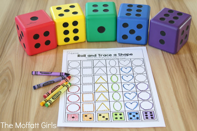 March NO PREP Packet (Preschool) in action! Teach number concepts, colors, shapes, letters, phonics and so much more with the March NO PREP Packet for Preschool!