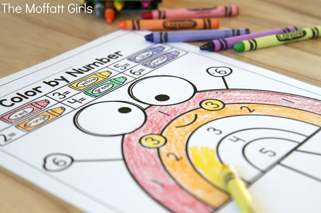 March NO PREP Packet (Preschool) in action! Teach number concepts, colors, shapes, letters, phonics and so much more with the March NO PREP Packet for Preschool!