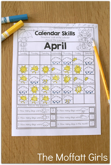 Teach basic addition, subtraction, sight words, phonics, letters, handwriting and so much more with the April NO PREP Packet for Kindergarten!