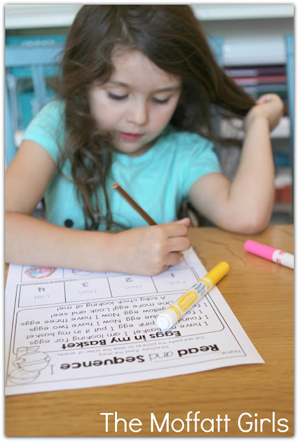 Teach basic addition, subtraction, sight words, phonics, letters, handwriting and so much more with the April NO PREP Packet for Kindergarten!