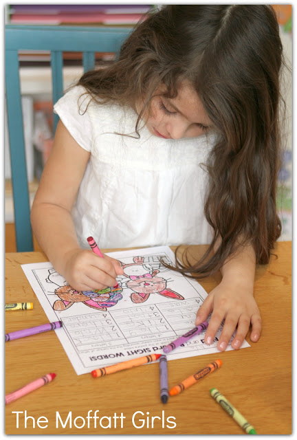 Teach basic addition, subtraction, sight words, phonics, letters, handwriting and so much more with the April NO PREP Packet for Kindergarten!