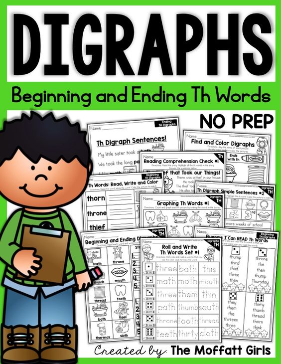 Digraphs can be tricky for struggling readers, and it's important for readers to learn how to identify digraphs early on. These activities cover both beginning and ending digraphs!