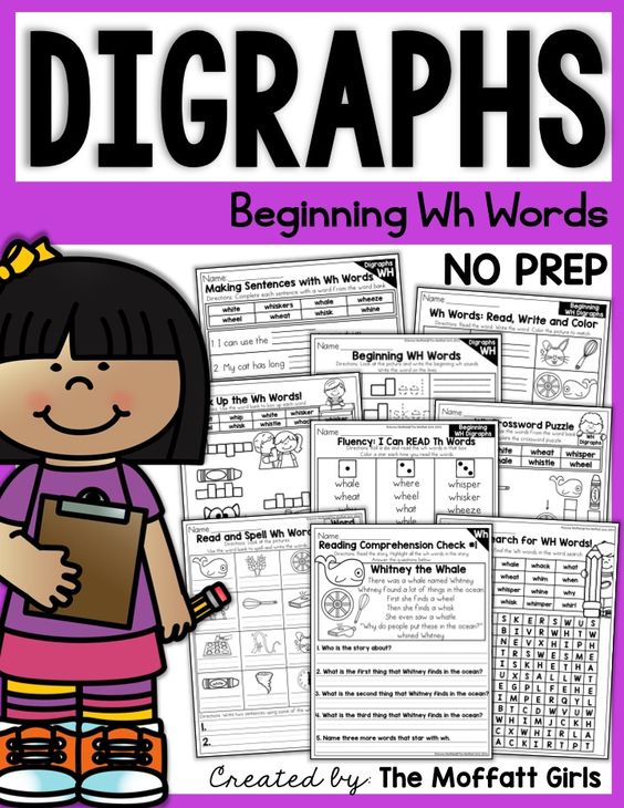Digraphs can be tricky for struggling readers, and it's important for readers to learn how to identify digraphs early on. These activities cover both beginning and ending digraphs!