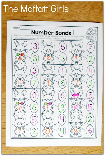 Teach basic addition, subtraction, sight words, phonics, letters, handwriting and so much more with the April NO PREP Packet for Kindergarten!