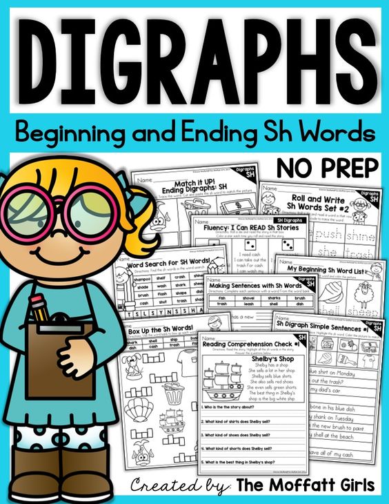 Digraphs can be tricky for struggling readers, and it's important for readers to learn how to identify digraphs early on. These activities cover both beginning and ending digraphs!