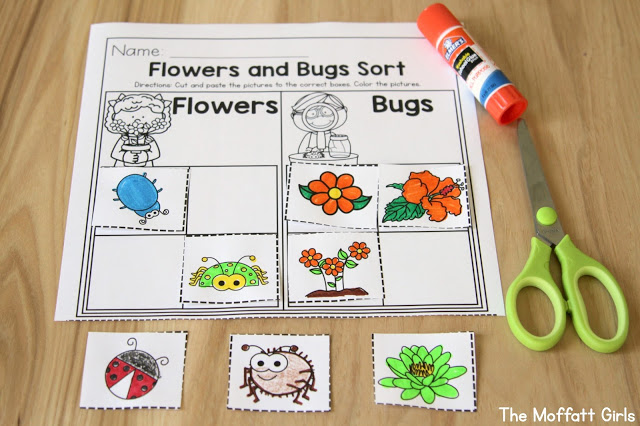 Teach number concepts, colors, shapes, letters, phonics and so much more with the April NO PREP Packet for Preschool!