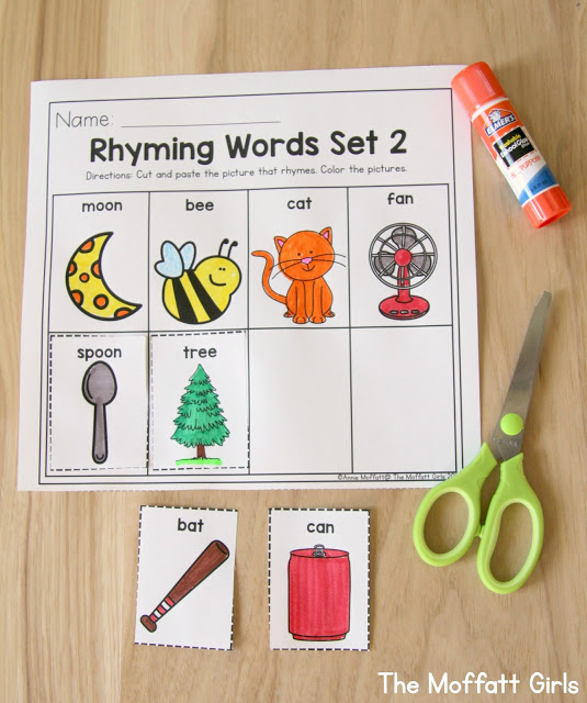 Teach number concepts, colors, shapes, letters, phonics and so much more with the April NO PREP Packet for Preschool!