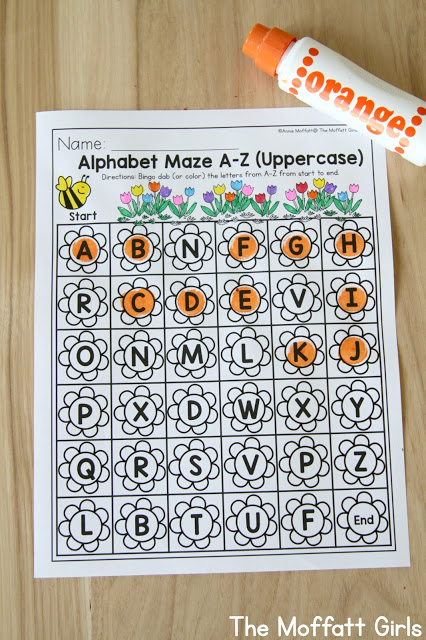 Teach number concepts, colors, shapes, letters, phonics and so much more with the April NO PREP Packet for Preschool!