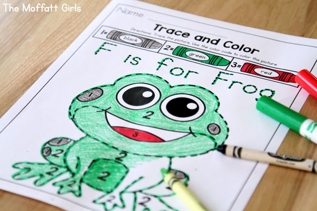 Teach number concepts, colors, shapes, letters, phonics and so much more with the April NO PREP Packet for Preschool!