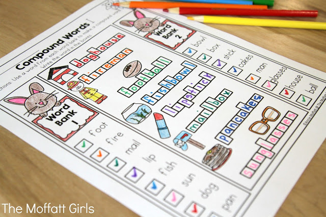 Teach addition, subtraction, sight words, phonics, grammar, handwriting and so much more with the April NO PREP Packet for First Grade!