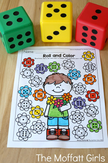 Teach number concepts, colors, shapes, letters, phonics and so much more with the May NO PREP Packet for Preschool!
