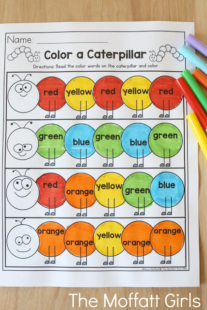 Teach number concepts, colors, shapes, letters, phonics and so much more with the May NO PREP Packet for Preschool!