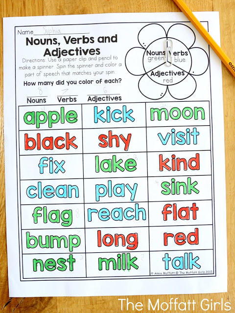 Teach addition, subtraction, sight words, phonics, grammar, handwriting and so much more with the May NO PREP Packet for First Grade!