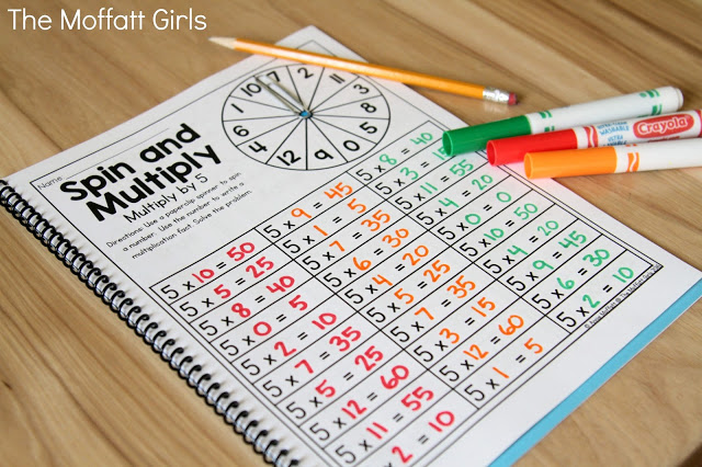 Why can't practicing multiplication facts be fun? Turn math into a game and have your students multiply with the Spin and Multiply NO PREP Packet!