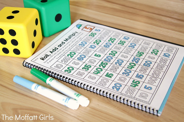 Why can't practicing multiplication facts be fun? Turn math into a game and let your students practice with this exclusive bundle freebie, the Multiplication Roll, Add and Multiply NO PREP Packet.