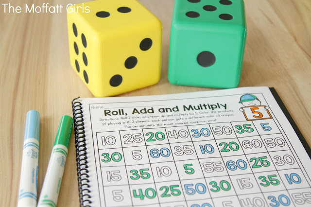 Why can't practicing multiplication facts be fun? Turn math into a game and let your students practice with this exclusive bundle freebie, the Multiplication Roll, Add and Multiply NO PREP Packet.