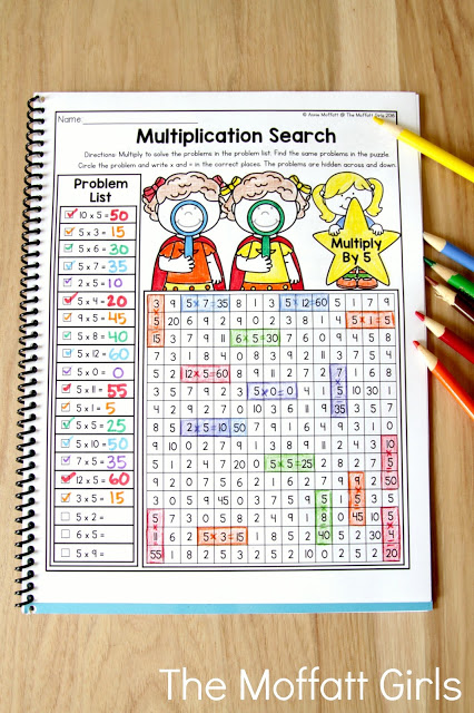 Are you looking for ways to make multiplication fun for your students? Turn math into a game and have your students multiply with the Multiplication Search NO PREP Packet!