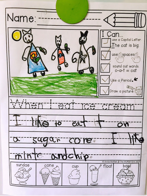 Journal Prompts for May- These 20 journal prompts include I Can statements to build writing skills and a picture dictionary to spark the imagination. Perfect for beginning writers.