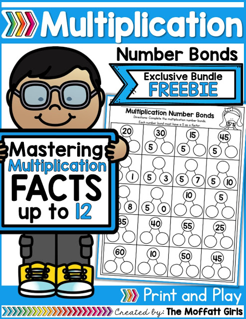 Why can't practicing multiplication facts be fun? Practice Multiplication Number Bonds with this exclusive bundle freebie.
