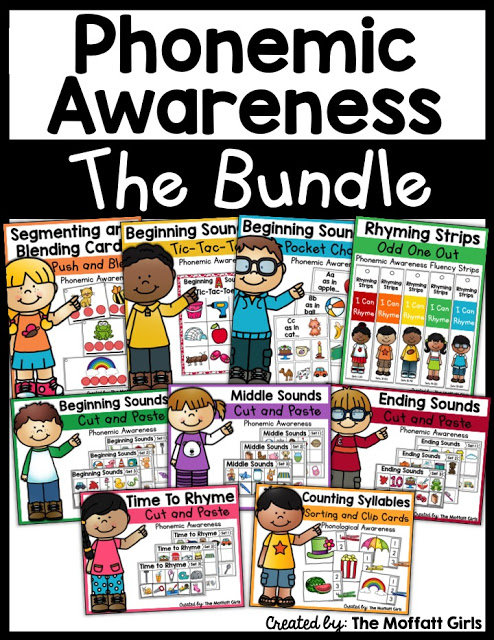 Rhyming Strips (Odd One Out) Phonemic Awareness Packet! Phonemic Awareness is such an integral part to reading and writing. Unfortunately, many teachers skip over teaching this, but the truth is that it's just as important as learning phonics! Check out these 9 hands-on ways to help children learn to segment and blend words, and watch your children become confident readers with strong decoding and spelling skills!