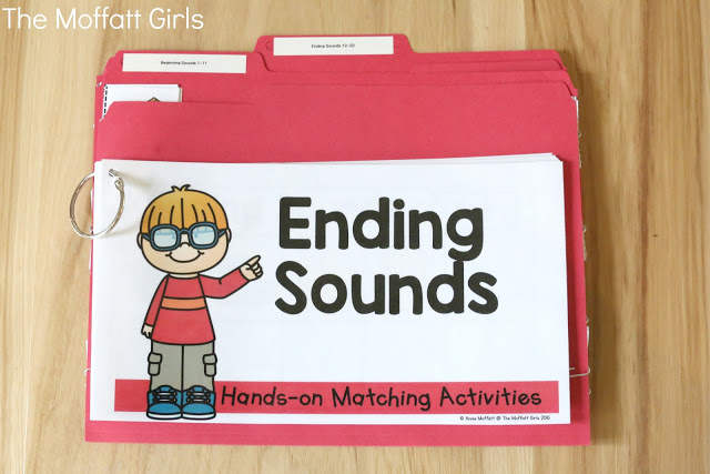 Ending Sounds (cut and paste) Packet! The Ending Sounds Cut and Paste Packet provides students the chance to build phonemic awareness by isolating the sounds and matching the pictures. Perfect hands-on fun!