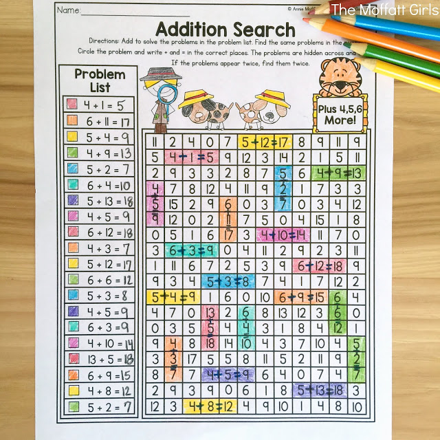 Hands-on Addition and Subtraction- Help your students master basic math skills in a fun and interactive way with these NO PREP Packets! 