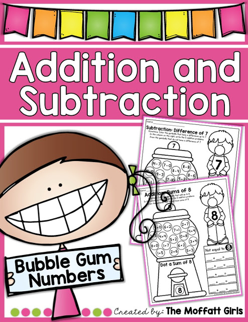 Hands-on Addition and Subtraction- Help your students master basic math skills in a fun and interactive way with these NO PREP Packets! 