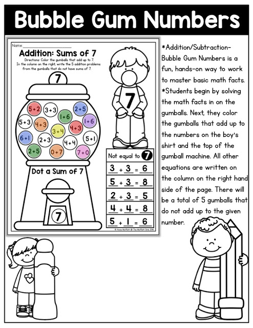 Hands-on Addition and Subtraction- Help your students master basic math skills in a fun and interactive way with these NO PREP Packets! 