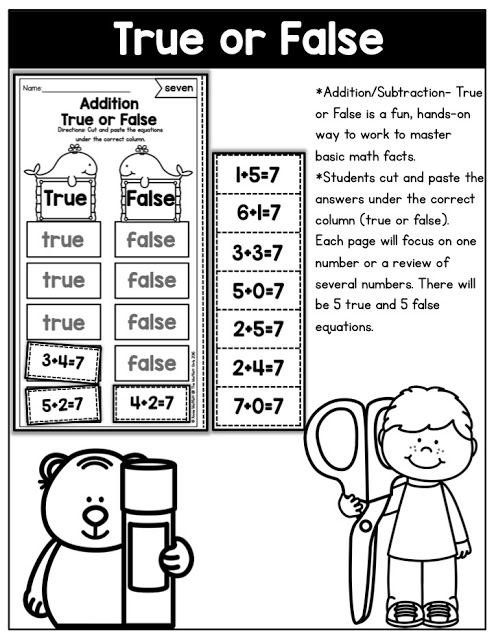 Hands-on Addition and Subtraction- Help your students master basic math skills in a fun and interactive way with these NO PREP Packets! 