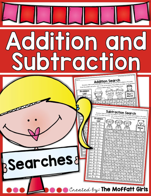 Hands-on Addition and Subtraction- Help your students master basic math skills in a fun and interactive way with these NO PREP Packets! 