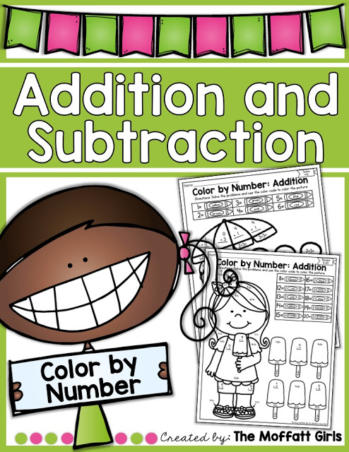 Hands-on Addition and Subtraction- Help your students master basic math skills in a fun and interactive way with these NO PREP Packets! 