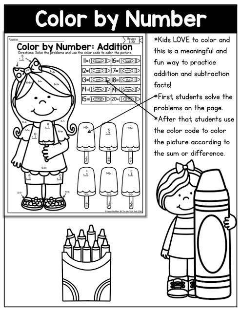 Hands-on Addition and Subtraction- Help your students master basic math skills in a fun and interactive way with these NO PREP Packets! 