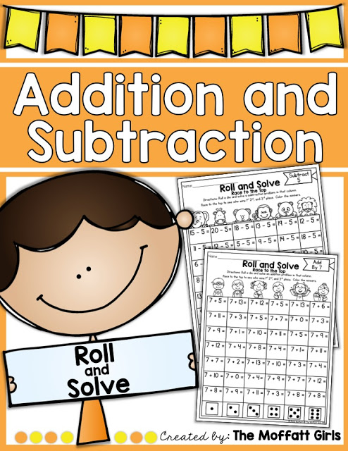 Hands-on Addition and Subtraction- Help your students master basic math skills in a fun and interactive way with these NO PREP Packets! 