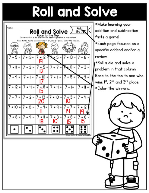 Hands-on Addition and Subtraction- Help your students master basic math skills in a fun and interactive way with these NO PREP Packets! 
