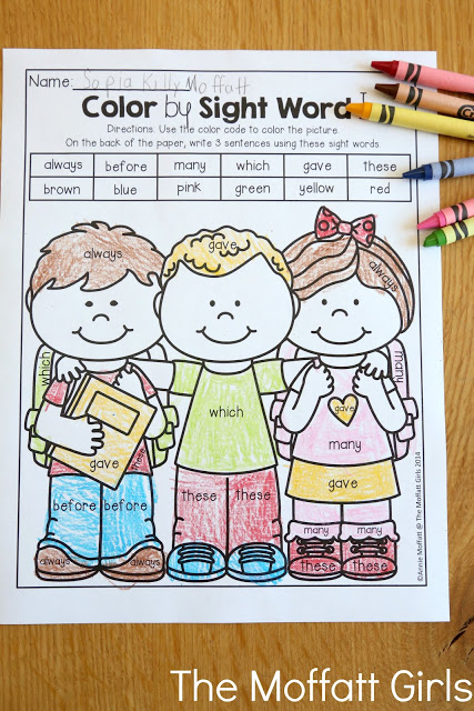 September NO PREP Math and Literacy Packet (2nd Grade) in action! Teach basic math operations, sight words, phonics, grammar, handwriting and so much more with the September NO PREP Packet for Second Grade!