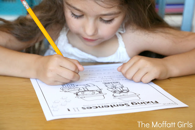 September NO PREP Math and Literacy Packet (2nd Grade) in action! Teach basic math operations, sight words, phonics, grammar, handwriting and so much more with the September NO PREP Packet for Second Grade!