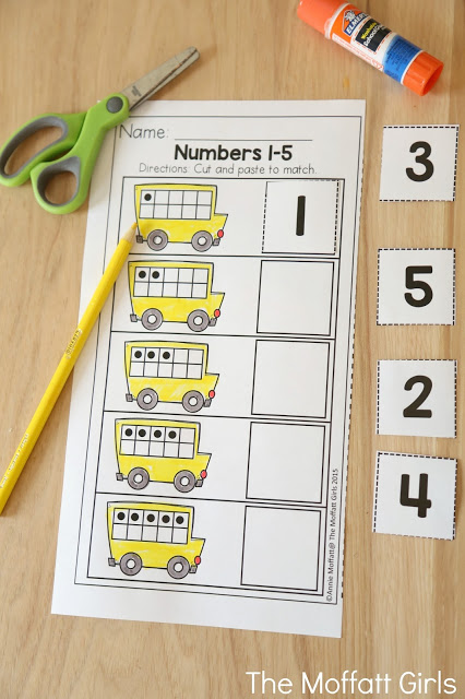 September NO PREP Packet (Preschool) in action! Teach number concepts, colors, shapes, letters, phonics and so much more with the September NO PREP Packet for Preschool!