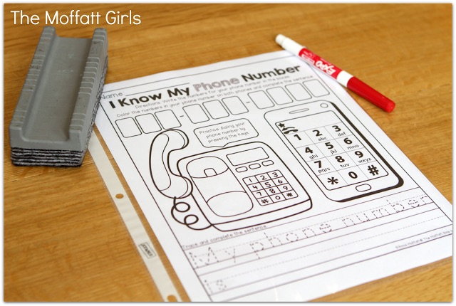 Back to School NO PREP Math and Literacy (Kindergarten) in action! Teach basic addition, subtraction, sight words, phonics, letters, handwriting and so much more with the August and September NO PREP Packet for Kindergarten!
