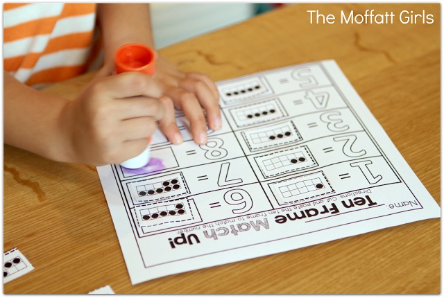 Back to School NO PREP Math and Literacy (Kindergarten) in action! Teach basic addition, subtraction, sight words, phonics, letters, handwriting and so much more with the August and September NO PREP Packet for Kindergarten!