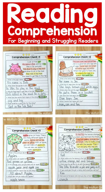 Reading Comprehension Checks for September in action! Build confidence in beginning and struggling readers with these Reading Comprehension Checks for September, while teaching students to find text evidence to support their answers.