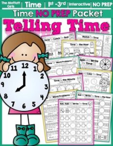 Telling Time NO PREP Packet