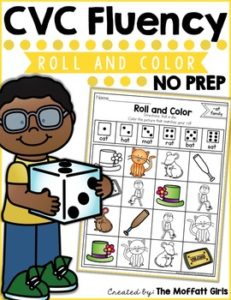 CVC Fluency Roll and Color