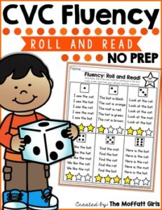 CVC Fluency Roll and Read