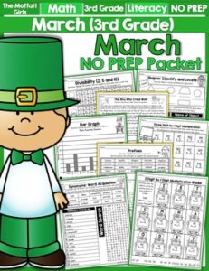 March 3rd Grade NO PREP Packet