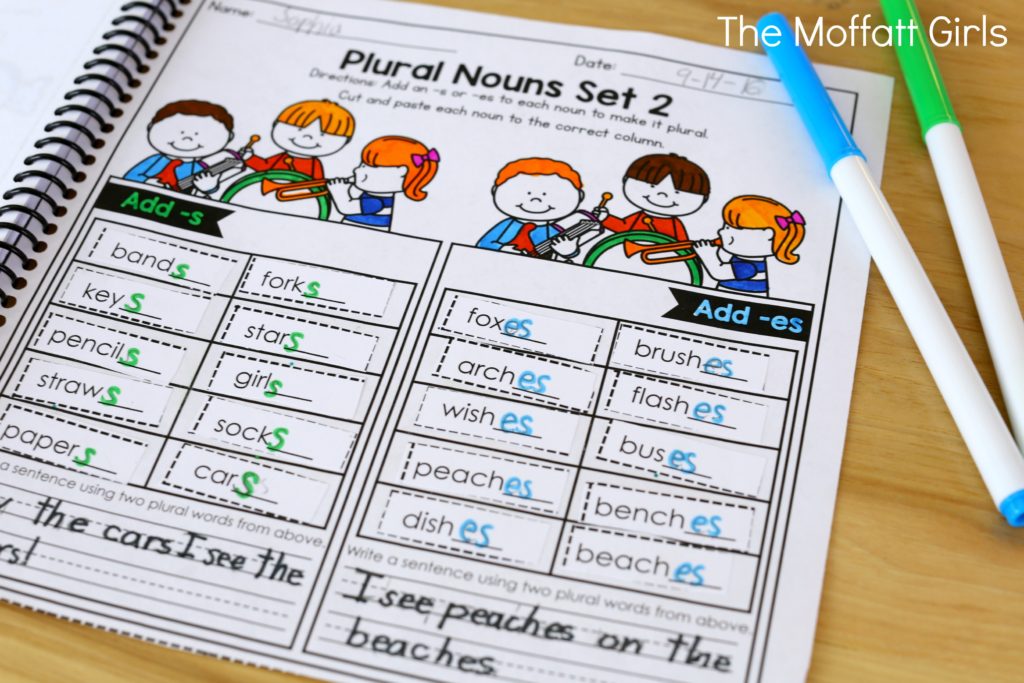 Teach nouns in a fun and effective way with the Grammar and Language Arts NO PREP Packet for 2nd Grade!