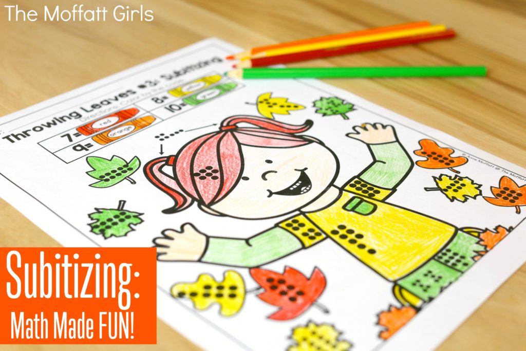 Help students master number concepts using common patterns and number combinations with the Subitizing Fall Edition NO PREP Packet. This is the perfect foundation for addition and subtraction.