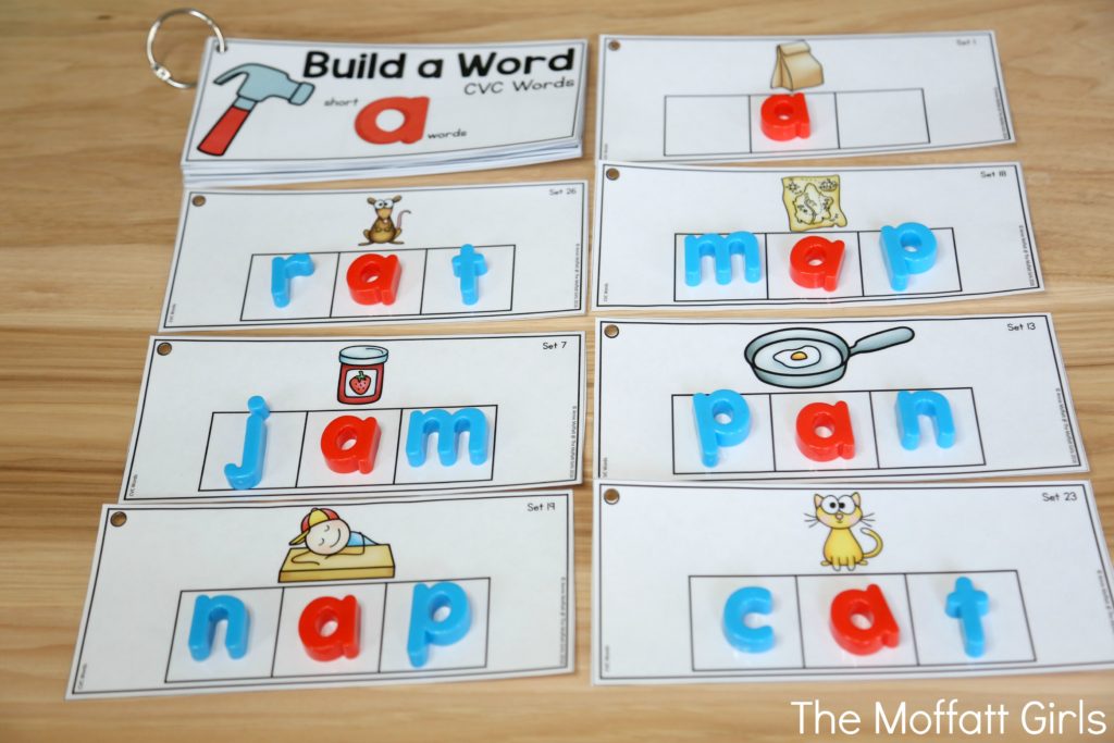 Build a Word Hands-On Spelling! Systematically move through phonics skills while boosting reading and spelling skills. The bundle includes CVC words, long vowels, blends, digraphs, trigraphs and more!