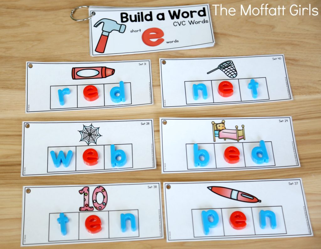 Build a Word Hands-On Spelling! Systematically move through phonics skills while boosting reading and spelling skills. The bundle includes CVC words, long vowels, blends, digraphs, trigraphs and more!